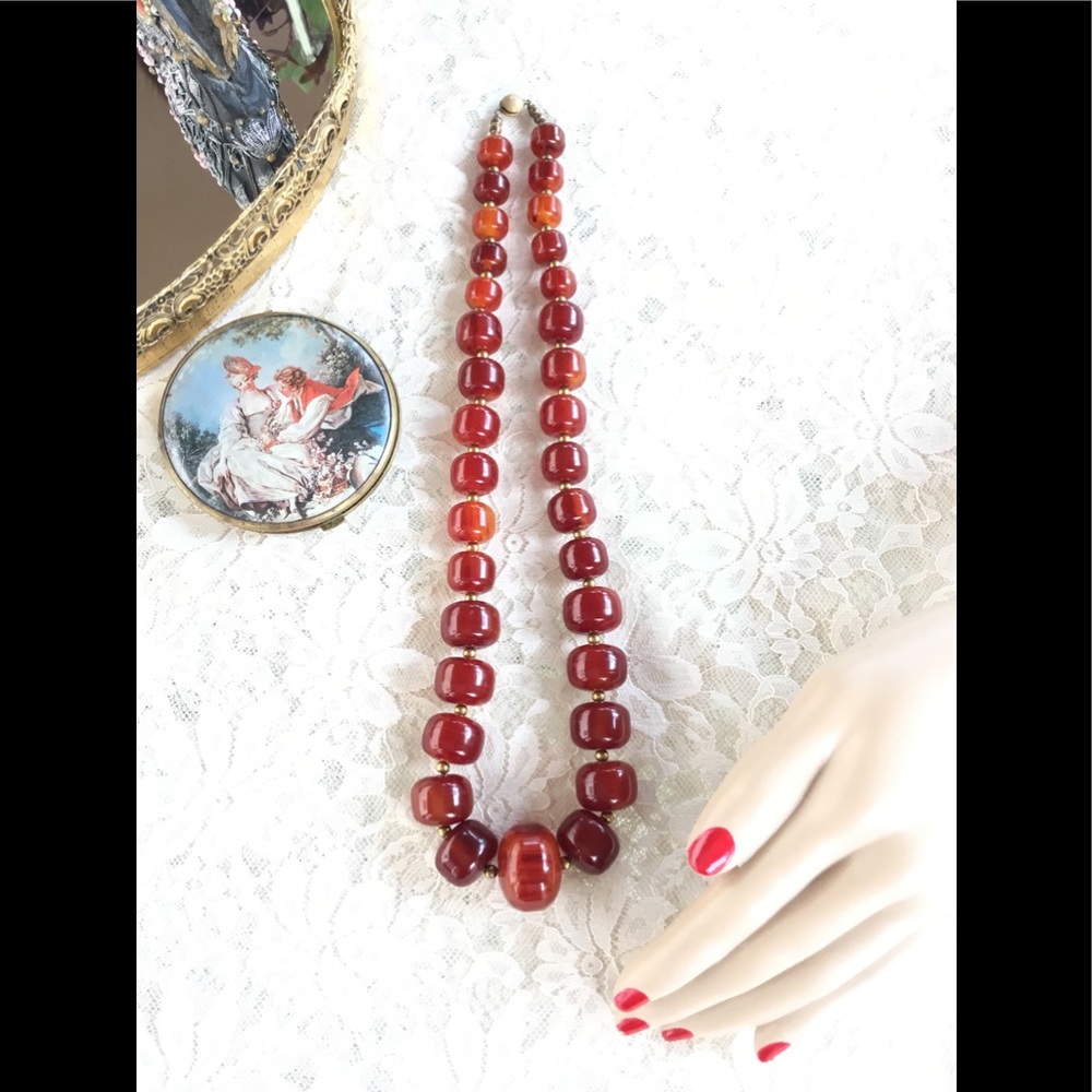 Antique Castlecliff Bakelite Necklace